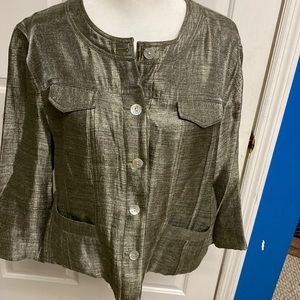 Ruby Road metallic colored shirt waisted jacket.